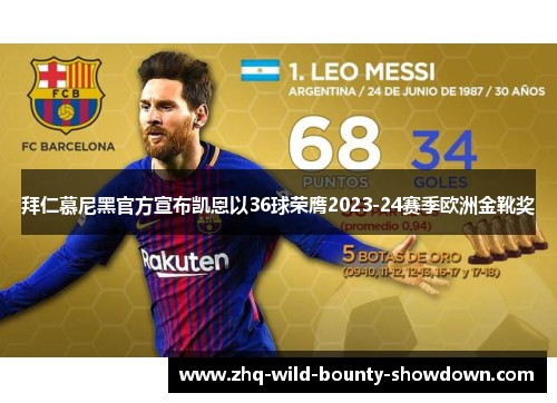 拜仁慕尼黑官方宣布凯恩以36球荣膺2023-24赛季欧洲金靴奖 拜仁慕尼黑官方宣布凯恩以36球荣膺2023-24赛季欧洲金靴奖