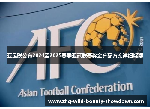 亚足联公布2024至2025赛季亚冠联赛奖金分配方案详细解读