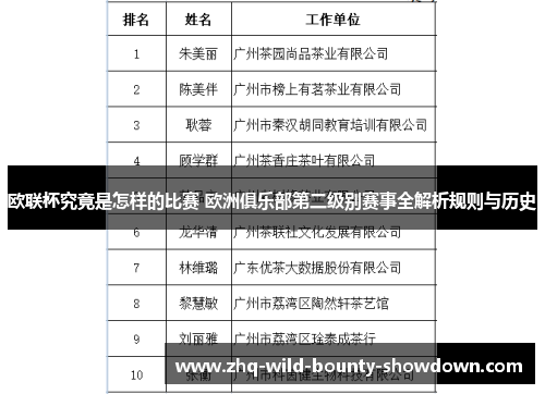 欧联杯究竟是怎样的比赛 欧洲俱乐部第二级别赛事全解析规则与历史